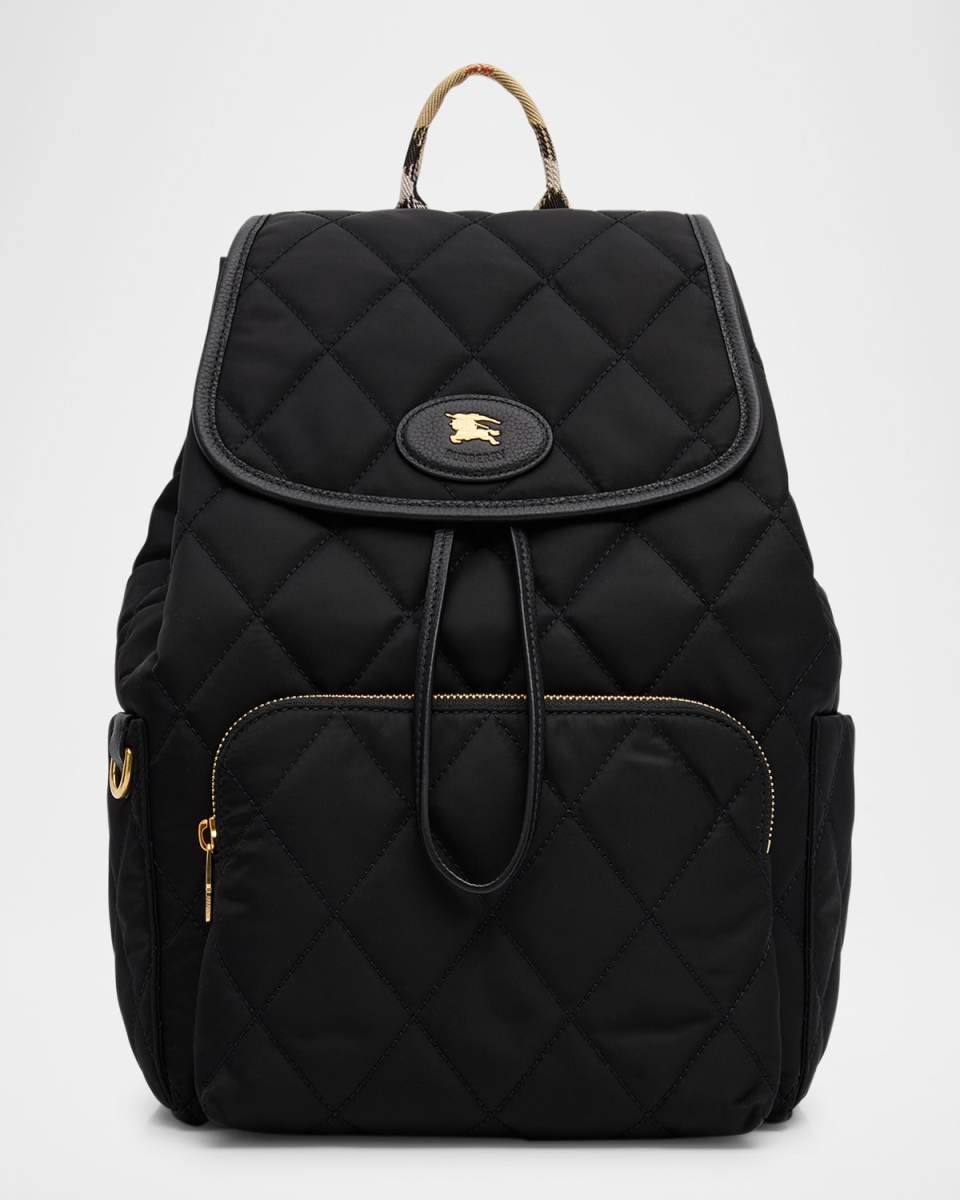 Horseshoe Quilted Nylon Backpack